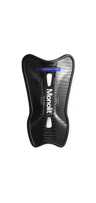 Black athletic support brace with 'Monolit' branding on a white background